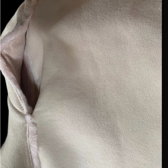 UGG baby pink leather shawl stole size medium - Picture 4 of 7